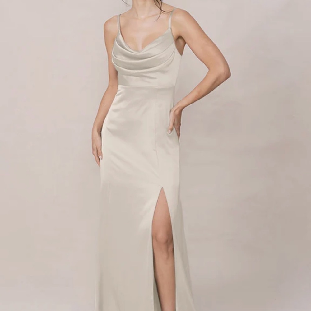 Revelry bridesmaid dress soft champagne